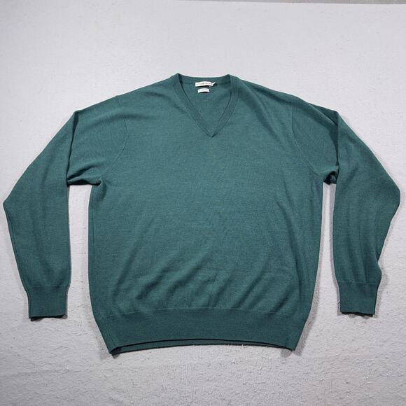 Peter Millar Sweater Mens XL V Neck Pullover Merino Wool Knit Preppy - Picture 1 of 9